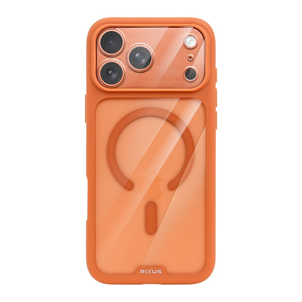 Rixus Crystal Amber Case für iPhone 17 Pro Max / 18 Pro Max, Orange