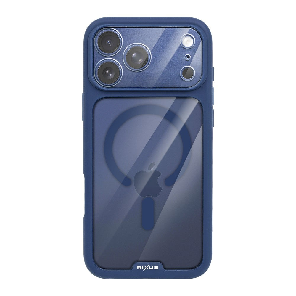 Rixus Crystal Amber Case für iPhone 17 Pro Max / 18 Pro Max, Blau